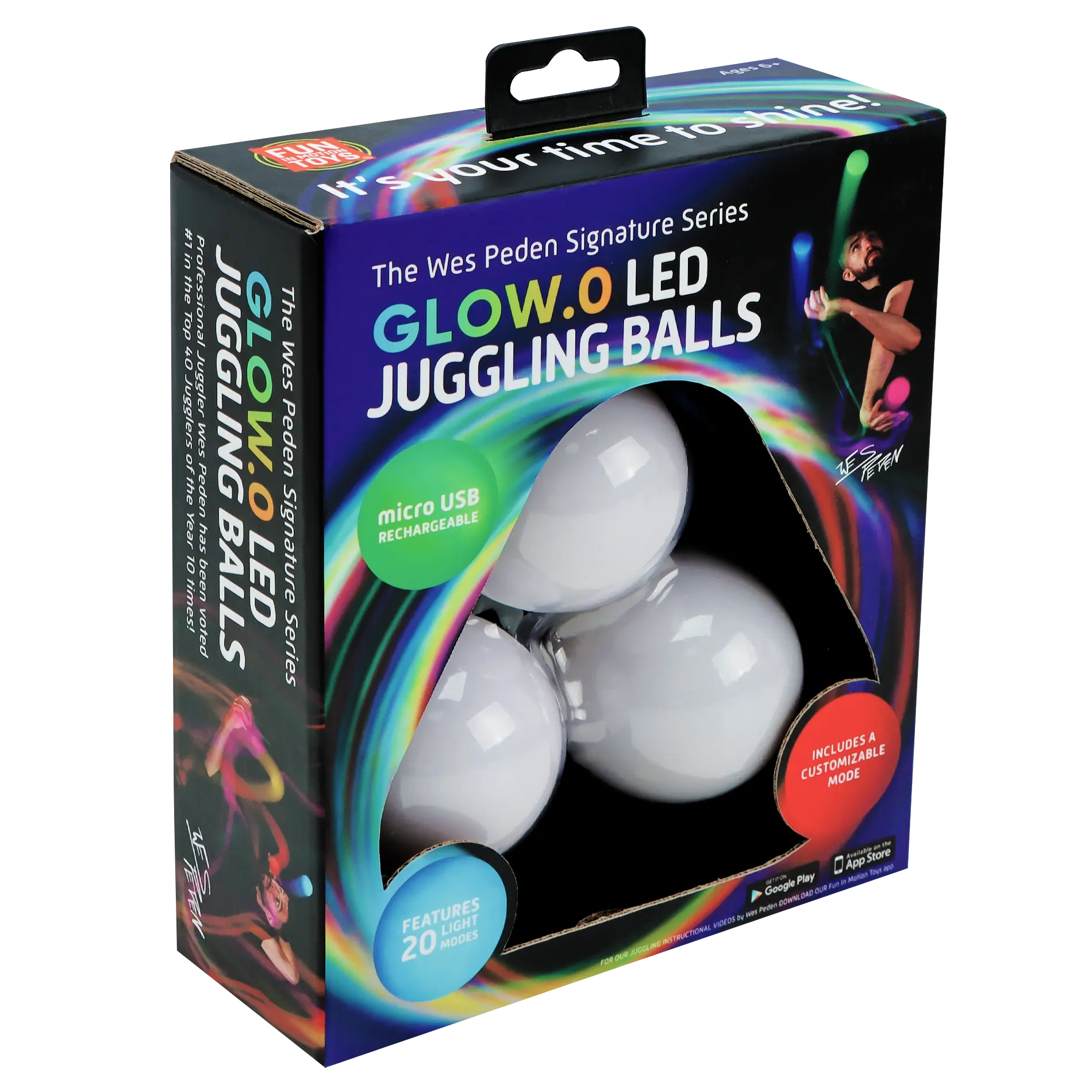 Wes Peden Glow.0 Juggling Balls
